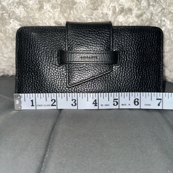 All Saint Stylish Black Pebbled Textured Wallet
with Removable Insert - Picture 6 of 13